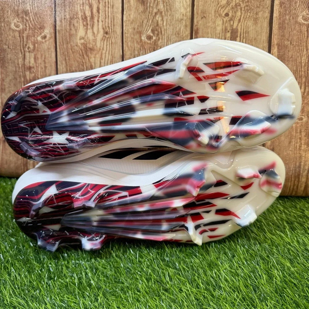 Adidas Adizero Impact TPU 2.0 USA Baseball Cleats Mens size 13 White Red Navy